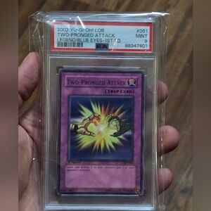 Two-Pronged Attack LOB-061 1st Edition PSA Grade 9